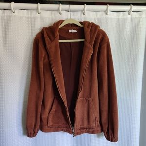 Brown fluffy jacket